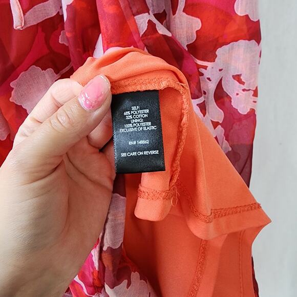 Torrid Midi Cotton Clip Dot Lace Up red Cottagecore Boho Dress 2X fairy peasant - Picture 10 of 10